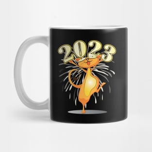 Happy New Year Cats 2023 Mug